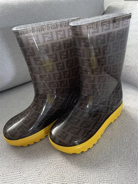 Fendi Rubber Rain Boots 